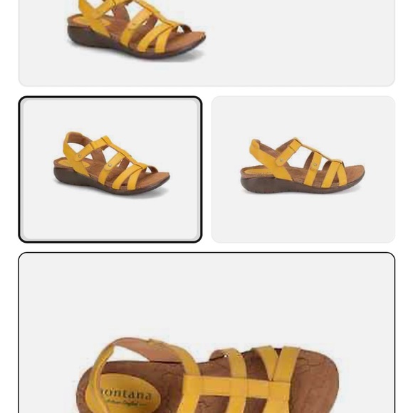 Montana Yellow Sandals with Strappy Design and Comfortable Cork Sole - Picture 7 of 7